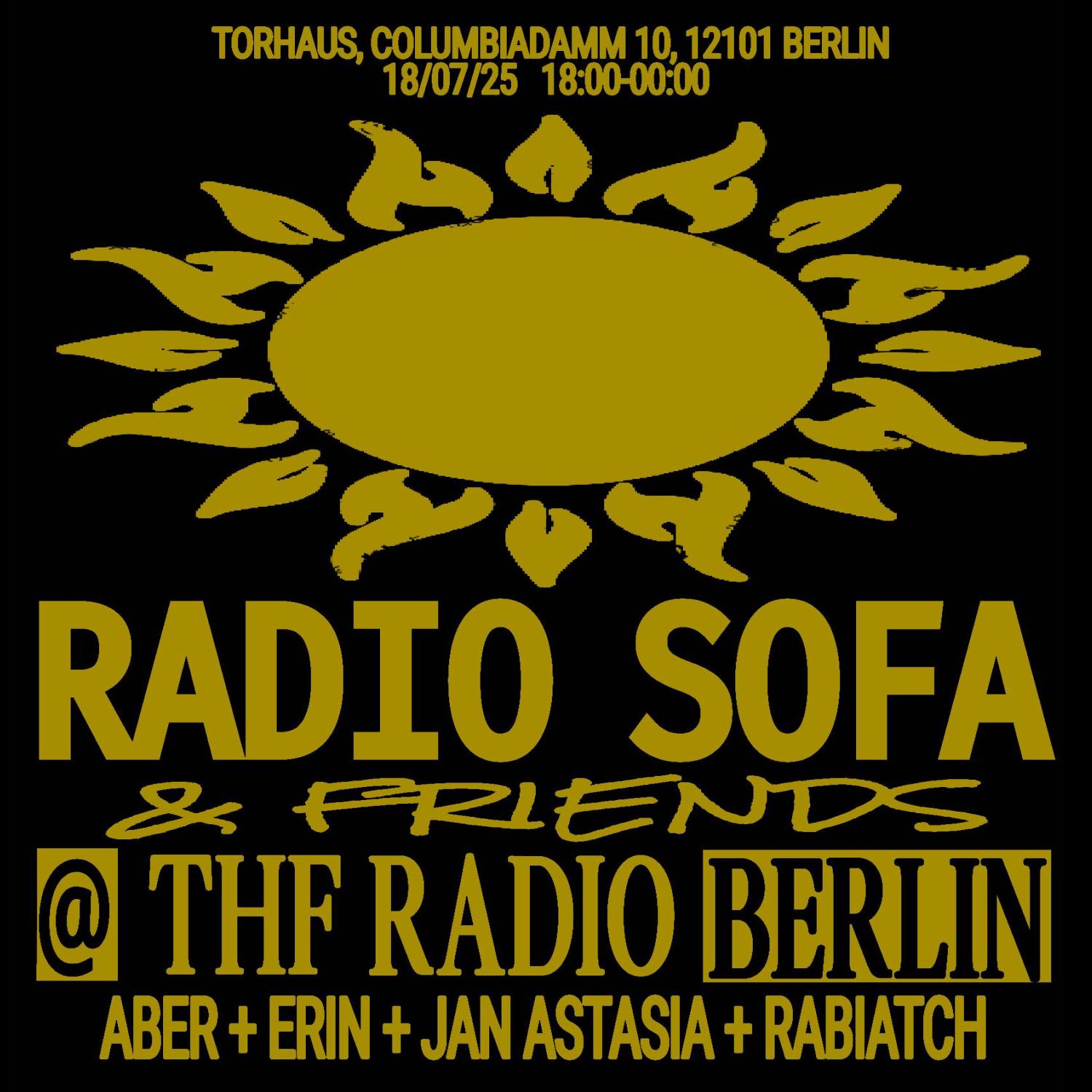 TAKEOVER RADIO SOFA @ THF RADIO BERLIN