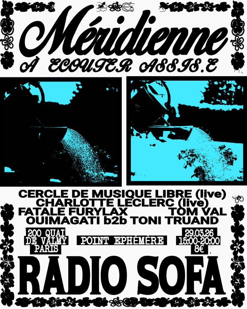 Affiche méridienne au Point Ephemère